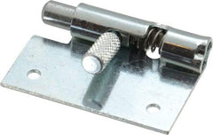 Made in USA - 1-3/4" Long x 1" Wide x 0.05" Thick, Un-Hinge - Steel, Zinc Plated Finish - Industrial Tool & Supply