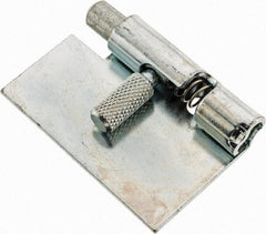 Made in USA - 1-3/4" Long x 1" Wide x 0.05" Thick, Un-Hinge - Steel, Zinc Plated Finish - Industrial Tool & Supply