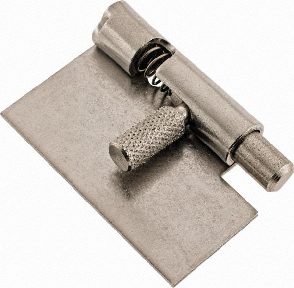 Made in USA - 1-3/4" Long x 1" Wide x 0.05" Thick, Un-Hinge - Stainless Steel - Industrial Tool & Supply