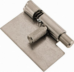 Made in USA - 1-3/4" Long x 1" Wide x 0.05" Thick, Un-Hinge - Stainless Steel - Industrial Tool & Supply