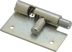 Made in USA - 1-3/4" Long x 1" Wide x 0.05" Thick, Un-Hinge - Steel, Zinc Plated Finish - Industrial Tool & Supply