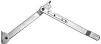 Value Collection - 12-1/2" OAL x 0.64" Wide Steel Table Leg Support - 0.109" Thick, Zinc Finish, Left Hand Side - Industrial Tool & Supply