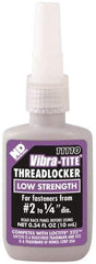 Vibra-Tite - 10 mL Bottle, Purple, Low Strength Liquid Threadlocker - Series 111, 24 hr Full Cure Time, Hand Tool Removal - Industrial Tool & Supply