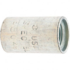 Made in USA - Class 300, 3/4" Galvanized Pipe Coupling - Threaded, Steel - Industrial Tool & Supply