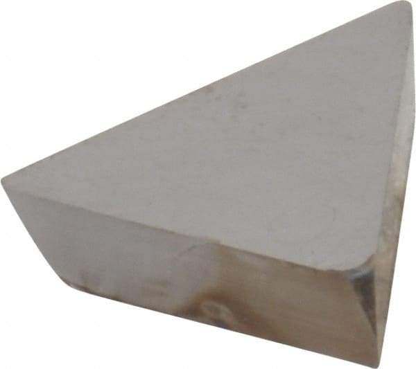 Interstate - TPG221 Grade I22 Carbide Turning Insert - 60° Triangle, 1/4" Inscr Circle, 1/8" Thick, 1/64" Corner Radius - Industrial Tool & Supply