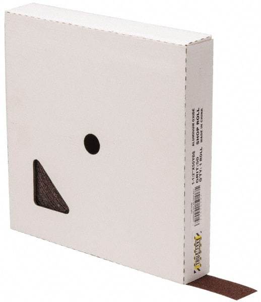 Tru-Maxx - 1-1/2" x 50 Yd 50 Grit Aluminum Oxide Cloth Roll - Coarse Grade, X Weighted Backing - Industrial Tool & Supply