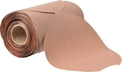 Norton - 5" Diam, 320 Grit Aluminum Oxide Adhesive PSA Disc - Very Fine Grade, Natural, B Weighted Backing, Flexible - Industrial Tool & Supply