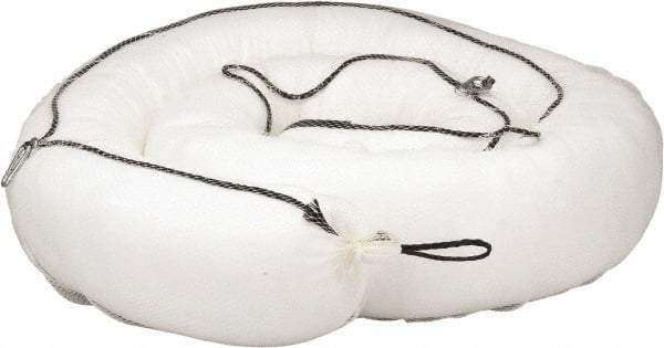 PRO-SAFE - 65 Gal, 10' Long, 8" Diam, Polypropylene Boom - Oil Only, White - Industrial Tool & Supply