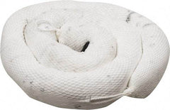 PRO-SAFE - 36 Gal, 10' Long, 5" Diam, Polypropylene Boom - Oil Only, White - Industrial Tool & Supply