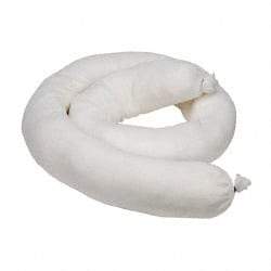 PRO-SAFE - 14 Gal, 4' Long, 3" Diam, Polypropylene Sock - Oil Only, White - Industrial Tool & Supply