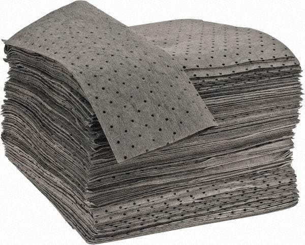 PRO-SAFE - 44 Gal Capacity per Package, Universal Pad - 17" Long x 15" Wide, Gray, Polypropylene - Industrial Tool & Supply