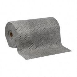 PRO-SAFE - 61 Gal Capacity per Package, Universal Roll - 150' Long x 30" Wide, Gray, Polypropylene - Industrial Tool & Supply