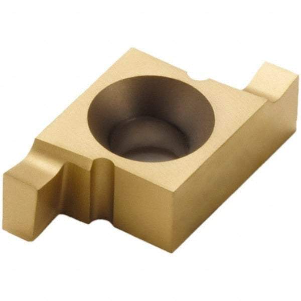 Seco - 13914NR FG Grade CP500, 0.139" Cutting Width Carbide Grooving Insert - 0.139" Max Depth of Cut, Right Hand, TiAlN/TiN Finish - Industrial Tool & Supply