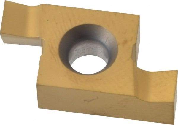 Seco - 1514EAR FA Grade CP500, 0.15" Cutting Width Carbide Grooving Insert - 0.15" Max Depth of Cut, Right Hand, TiAlN/TiN Finish - Industrial Tool & Supply