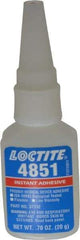 Loctite - 0.70 oz Bottle Clear Instant Adhesive - Series 4851, 20 sec Fixture Time, 24 hr Full Cure Time, Bonds to Fabric, Leather & Paper - Industrial Tool & Supply