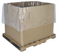 Made in USA - 42" Long x 52" Wide x 80" High x 0.002" Thick Gaylord Liner - Clear, Roll, 50 Piece - Industrial Tool & Supply