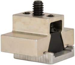 Mitee-Bite - 1,500 Lb Holding Force Single T-Slot Machinable Wedge Clamp - 1-1/2" Wide x 0.632" Deep x 3/4" High Base, 10.8 Lb/Ft Torque, 1/4-20 Screw Thread - Industrial Tool & Supply