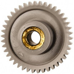 Made in USA - 32 Pitch, 1-5/16" Pitch Diam, 1-3/8" OD, 42 Tooth Spur Gear - 3/16" Face Width, 1/2" Bore Diam, 39/64" Hub Diam, 20° Pressure Angle, Acetal - Industrial Tool & Supply