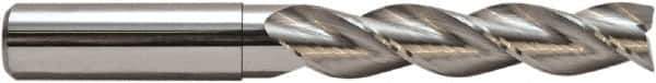 M.A. Ford - 1/2", 3/4" LOC, 1/2" Shank Diam, 6" OAL, 3 Flute, Solid Carbide Square End Mill - Single End, Spiral Flute, 36° Helix, Centercutting, Right Hand Cut, Right Hand Flute - Industrial Tool & Supply