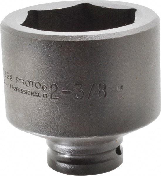 Proto - 3/4" Drive 2-3/8" Standard Impact Socket - 6 Points, 3-3/8" OAL - Industrial Tool & Supply