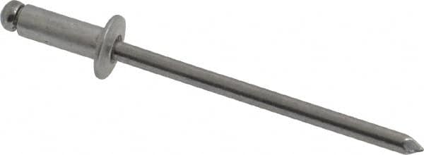 Marson - Button Head Aluminum Open End Blind Rivet - Industrial Tool & Supply