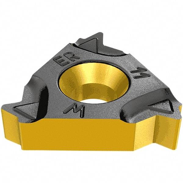 Iscar - 27IR Internal Right Hand 4 Round Laydown Threading Insert - Grade IC250, TiCN/TiN Coated Carbide, 15.88mm Inscribed Circle - Industrial Tool & Supply