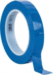 3M - Blue Solid Color Vinyl Tape - 3/4" Wide x 108' Long x 5.2 mil Thick, General Traffic - Industrial Tool & Supply