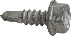 Buildex - #10, Hex Washer Head, Hex Drive, 5/8" Length Under Head, #3 Point, Self Drilling Screw - Steel - Industrial Tool & Supply
