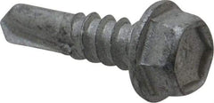 Buildex - #12, Hex Washer Head, Hex Drive, 3/4" Length Under Head, #3 Point, Self Drilling Screw - Steel - Industrial Tool & Supply