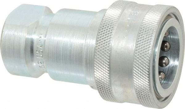 Parker - 3/4 NPTF Steel Hydraulic Hose Female Pipe Thread Coupler - 2,500 psi - Industrial Tool & Supply