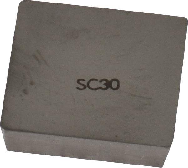 Interstate - SPG632 Grade I55 Carbide Turning Insert - Uncoated, 90° Square, 3/4" Inscr Circle, 3/16" Thick, 1/32" Corner Radius - Industrial Tool & Supply