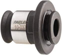 Parlec - 0.381" Tap Shank Diam, 0.286" Tap Square Size, 3/8" Tap, #1 Tapping Adapter - 0.28" Projection, 3/4" Shank OD, Series Numertap 100 - Exact Industrial Supply