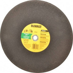 DeWALT - 14" Silicon Carbide Cutoff Wheel - 1/8" Thick, 20mm Arbor, 5,500 Max RPM, Use with Circular Saws - Industrial Tool & Supply