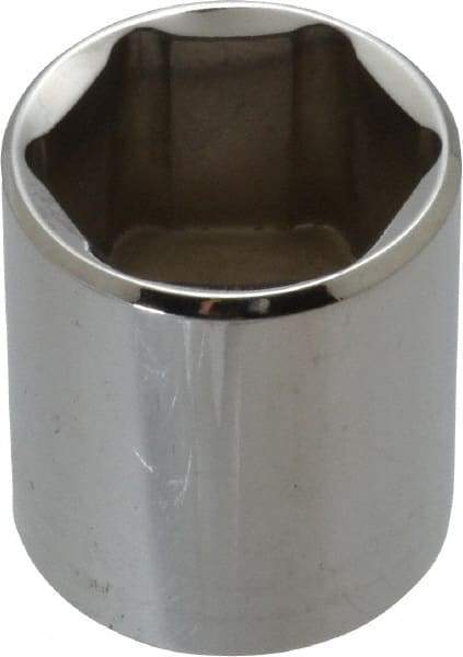 Proto - 3/8" Drive, Standard Hand Socket - 6 Points, 1-5/16" OAL, Chrome Vanadium, Chrome Finish - Industrial Tool & Supply