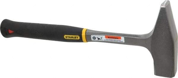 Stanley - 2 Lb Head Blacksmith's Hammer - 14" OAL, 7-5/8" Long Steel Handle, 1-5/8" Face Diam - Industrial Tool & Supply