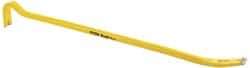 Stanley - 36" OAL Wrecking Bar - 1" Wide, Forged Steel - Industrial Tool & Supply