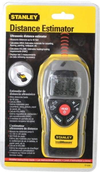 Stanley - 40 Foot Maximum Distance , Distance Estimator - 9 Volt Battery - Industrial Tool & Supply
