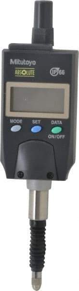 Mitutoyo - 0 to 12.7mm Range, 0.0005 & 0.000800" Graduation, Electronic Drop Indicator - Accurate to 0.0008", English & Metric System, LCD Display - Industrial Tool & Supply