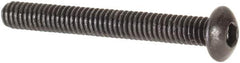 Value Collection - #1-72 UNF Hex Socket Drive, Button Screw - Alloy Steel, Black Oxide Finish, Fully Threaded, 5/8" Length Under Head - Industrial Tool & Supply
