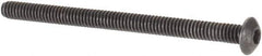 Value Collection - #1-72 UNF Hex Socket Drive, Button Screw - Alloy Steel, Black Oxide Finish, Fully Threaded, 1" Length Under Head - Industrial Tool & Supply