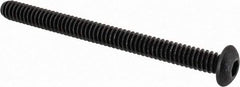 Value Collection - #10-24 UNC Hex Socket Drive, Button Screw - Alloy Steel, Black Oxide Finish, Fully Threaded, 2-1/4" Length Under Head - Industrial Tool & Supply