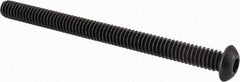 Value Collection - 1/4-20 UNC Hex Socket Drive, Button Screw - Alloy Steel, Black Oxide Finish, Fully Threaded, 3-1/4" Length Under Head - Industrial Tool & Supply