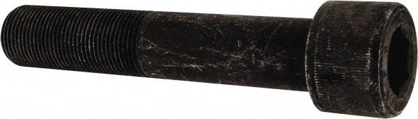 Value Collection - 1-1/8 - 12 UNF Hex Socket Drive, Socket Cap Screw - Alloy Steel, Black Oxide Finish, Partially Threaded, 6" Length Under Head - Industrial Tool & Supply