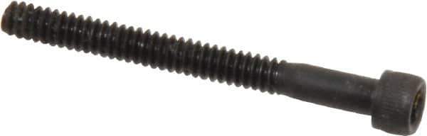 Value Collection - #4-40 UNC Hex Socket Drive, Socket Cap Screw - Alloy Steel, Black Oxide Finish, Partially Threaded, 1-1/8" Length Under Head - Industrial Tool & Supply