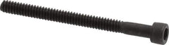 Value Collection - #4-40 UNC Hex Socket Drive, Socket Cap Screw - Alloy Steel, Black Oxide Finish, Partially Threaded, 1-3/8" Length Under Head - Industrial Tool & Supply