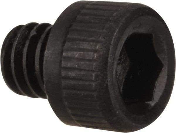 Value Collection - #4-48 UNF Hex Socket Drive, Socket Cap Screw - Alloy Steel, Black Oxide Finish, Fully Threaded, 1/8" Length Under Head - Industrial Tool & Supply