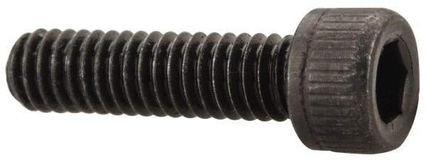 Value Collection - #4-48 UNF Hex Socket Drive, Socket Cap Screw - Alloy Steel, Black Oxide Finish, Fully Threaded, 7/16" Length Under Head - Industrial Tool & Supply