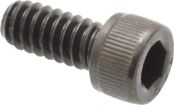 Value Collection - #10-24 UNC Hex Socket Drive, Socket Cap Screw - Alloy Steel, Black Oxide Finish, Fully Threaded, 7/16" Length Under Head - Industrial Tool & Supply
