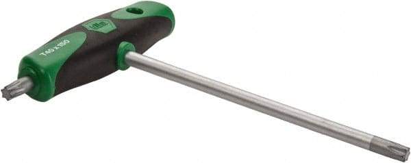 Wiha - T40 Torx Key - T-Handle Cushion Grip - Industrial Tool & Supply