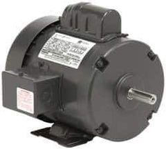 US Motors - 1/3 hp, TEFC Enclosure, No Thermal Protection, 1,725 RPM, 115/208-230 Volt, 60 Hz, Single Phase Permanent Split Capacitor (PSC) Motor - Size 56 Frame, Rigid Mount, 1 Speed, Ball Bearings, 6.0/3.0 Full Load Amps, B Class Insulation, Reversible - Industrial Tool & Supply